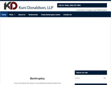 Tablet Screenshot of kunidonaldson.com